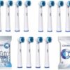 12x KOŃCÓWKI do SZCZOTECZKI ORAL B