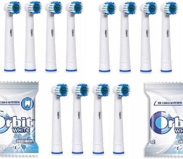 12x KOŃCÓWKI do SZCZOTECZKI ORAL B