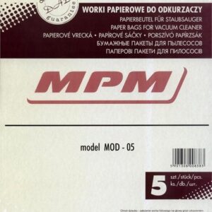 MPM Worki papierowe do odkurzacza 5szt. MOD-05-FP