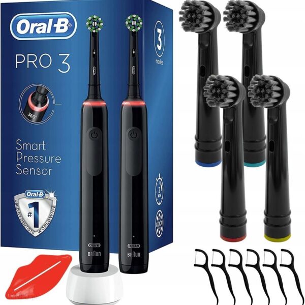 Oral-B PRO 3 3900 Black Edition + Dodatki