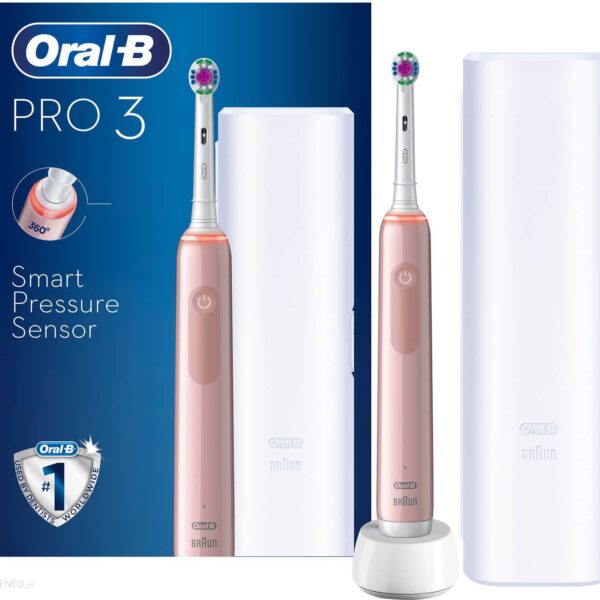 Oral-B Pro 3500 3D White Pink + Etui