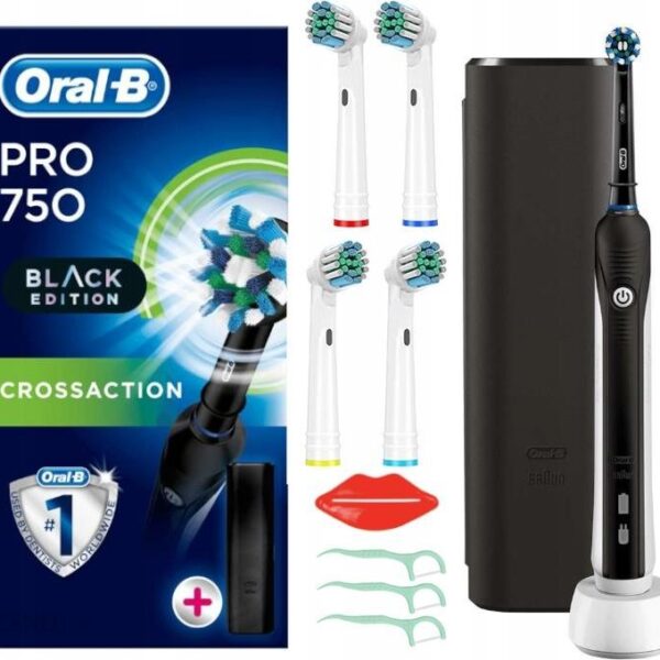 Oral-B PRO 750 Black + Dodatki