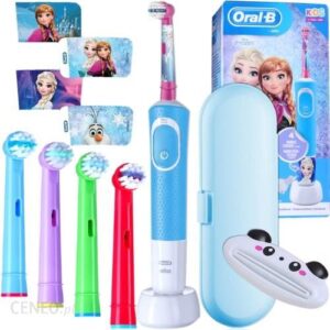 Oral-B Vitality 100 Kids Frozen + Końcówki 4szt. + Dodatki