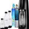 SodaStream Spirit Czarny + Butelki 3szt.