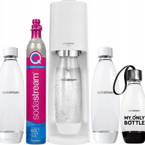 Sodastream Terra White + 3 Butelki