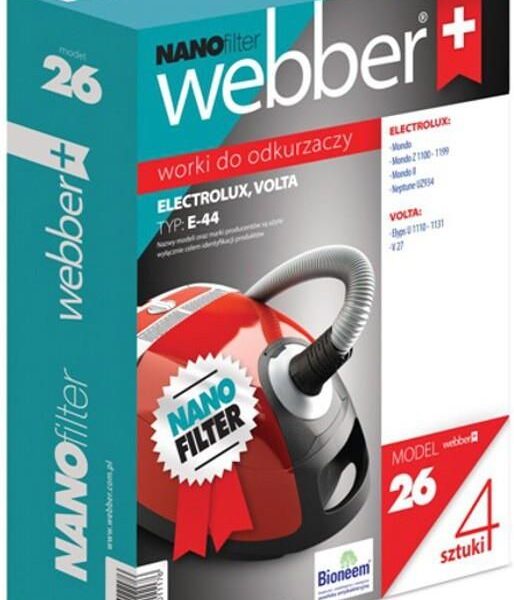 WEBBER Worek do odkurzacza WEBBER 26 (4 sztuki)